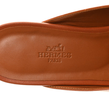 Hermes Heritage Calfskin Oz Mules 40 Natural 7 of 9