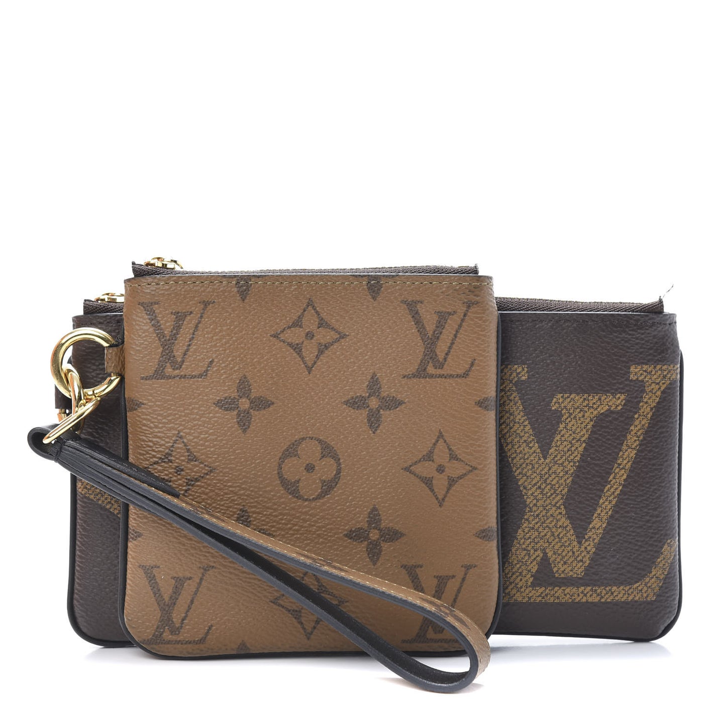 Reverse Monogram Giant Trio Pouch