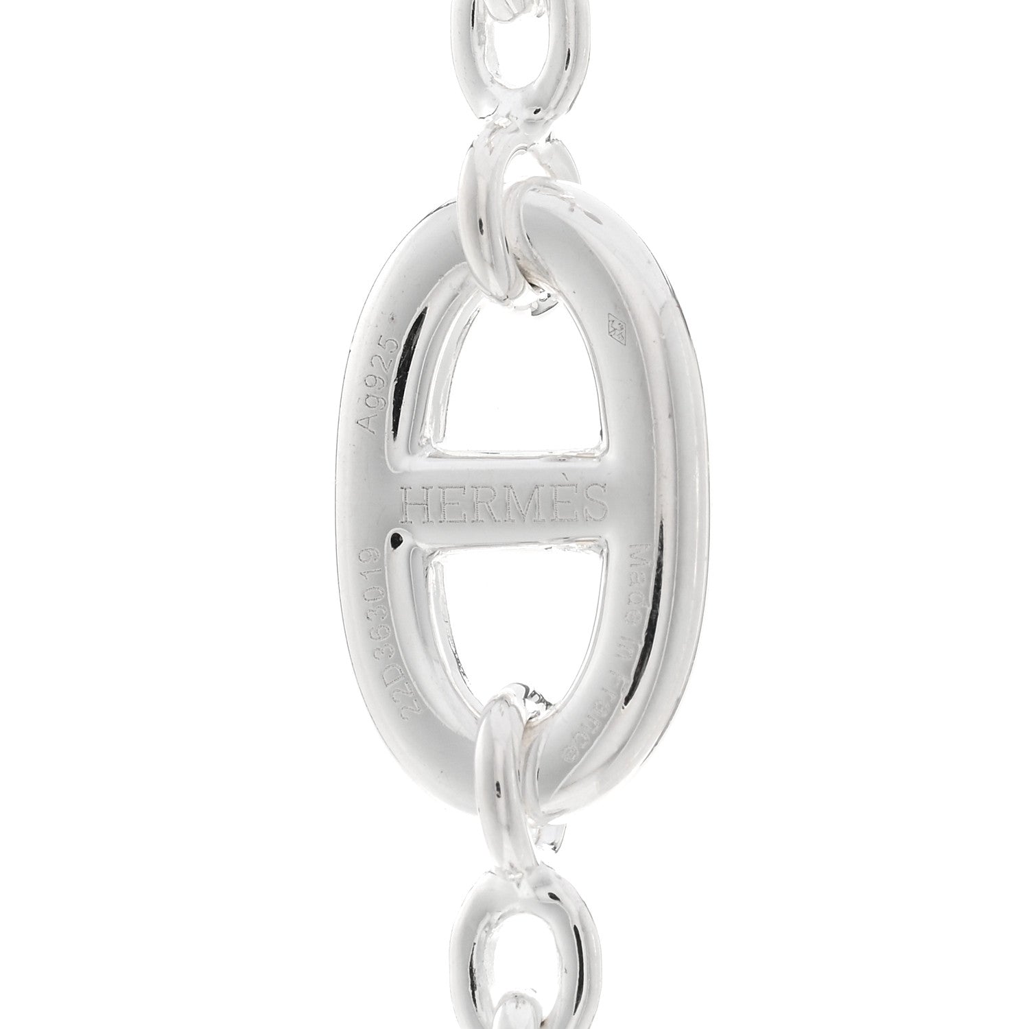 Hermes Sterling Silver Farandole Necklace 80 4 of 5