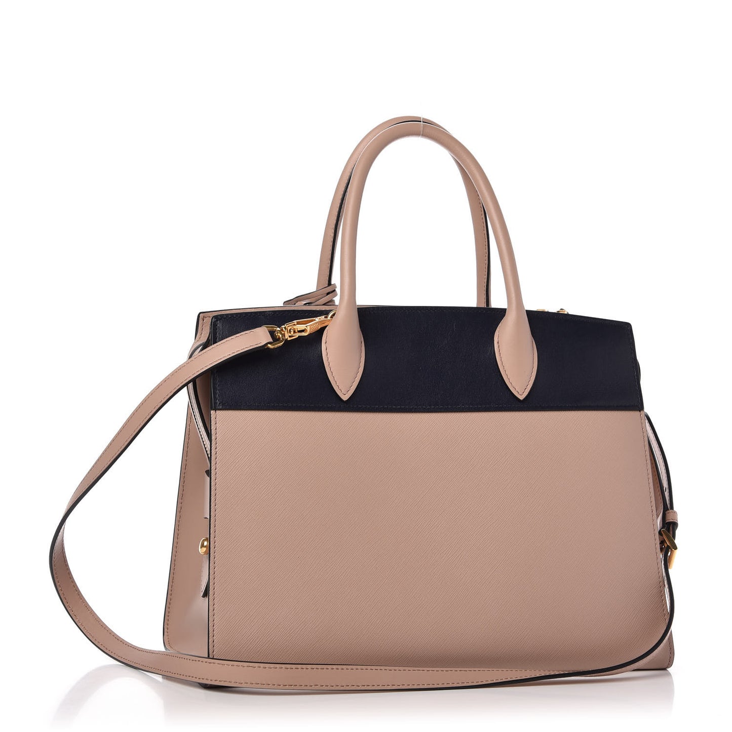 Saffiano City Calfskin Medium Esplanade Cipria Baltico