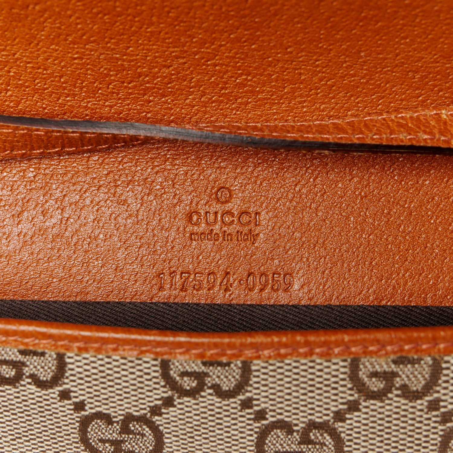 Gucci Monogram Bamboo Bar Clutch Brown 6 of 10