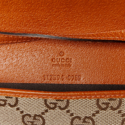 Gucci Monogram Bamboo Bar Clutch Brown 6 of 10