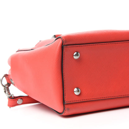 MCM Saffiano Small Elda Tote Red 6 of 15