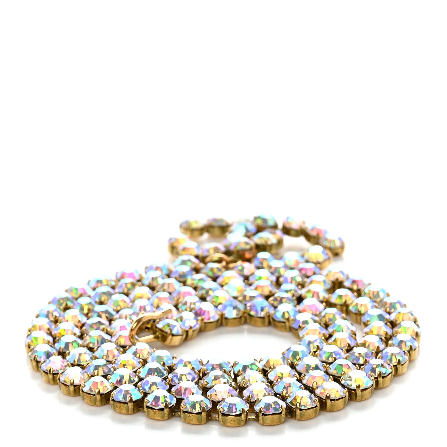 Chanel Iridescent Crystal 1995 Barbie Runway Belt Gold Multicolor 2 of 5