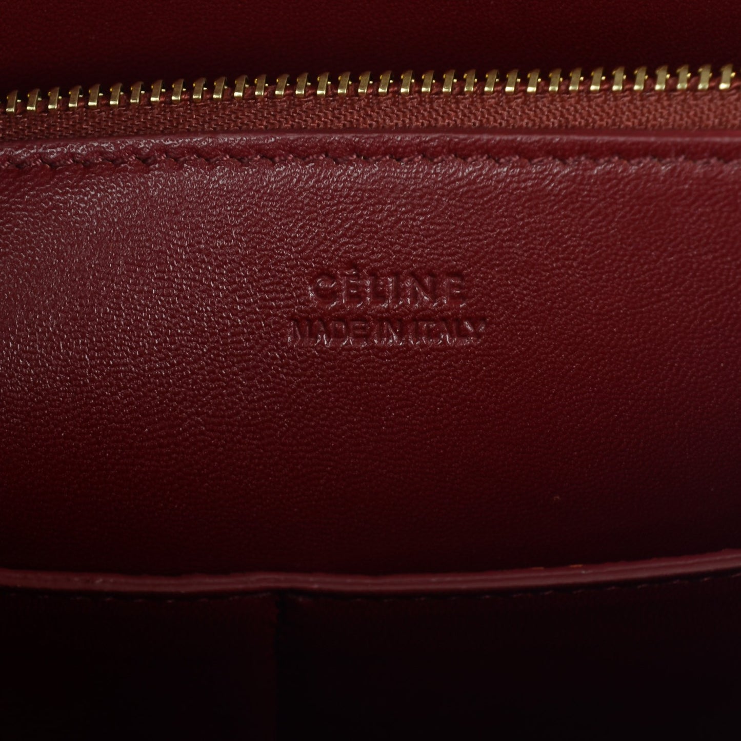 Goatskin Smooth Calfskin Small Ring Bag Dark Ruby