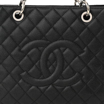 Chanel Caviar Quilted Grand Shopping Tote GST Black 8 of 10