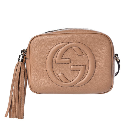 Gucci Pebbled Calfskin Small Soho Disco Bag Camelia 1 of 10