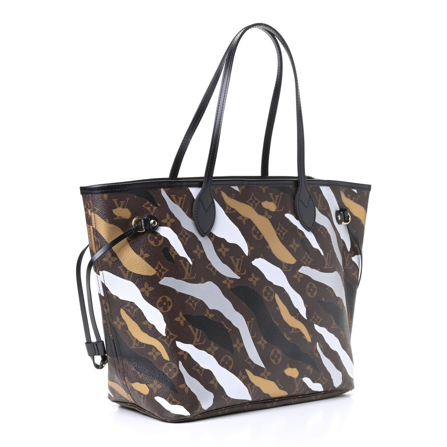 X LOL Monogram Neverfull MM Gold Silver