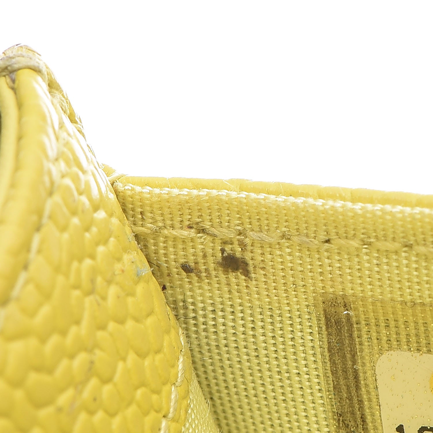Chanel Caviar CC Timeless Card Holder Yellow 9 of 16