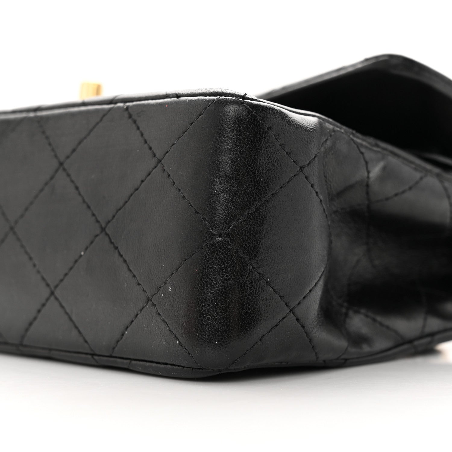Chanel Lambskin Quilted Medium Double Flap Black 10 of 21