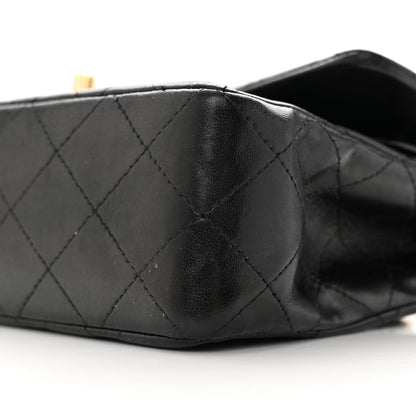 Chanel Lambskin Quilted Medium Double Flap Black 10 of 21