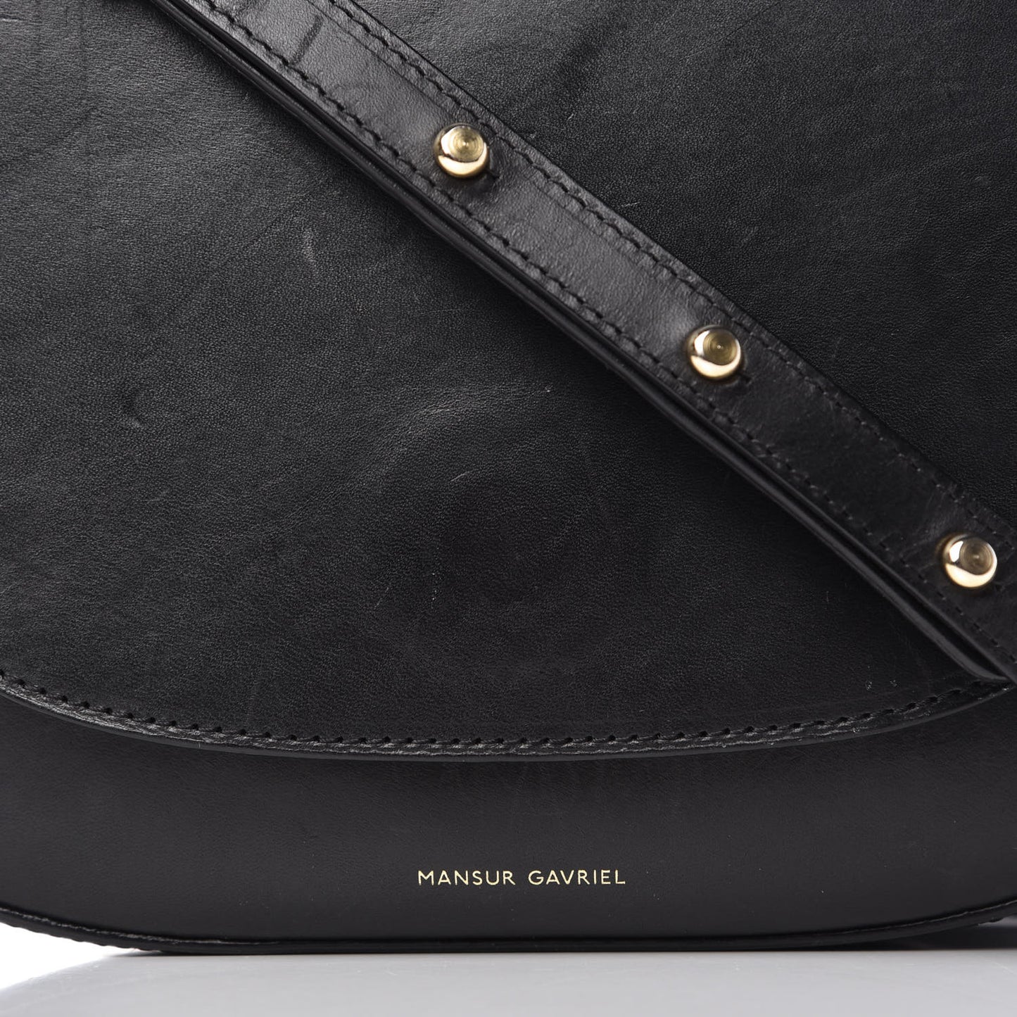 Calfskin Flap Crossbody Bag Black