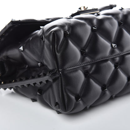 Valentino Garavani Nappa Monochrome Medium Candystud Top Handle Bag Black 7 of 8