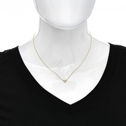 Tiffany 18K Yellow Gold Diamond .17ct Elsa Peretti Diamonds by the Yard Pendant Necklace 2 of 5