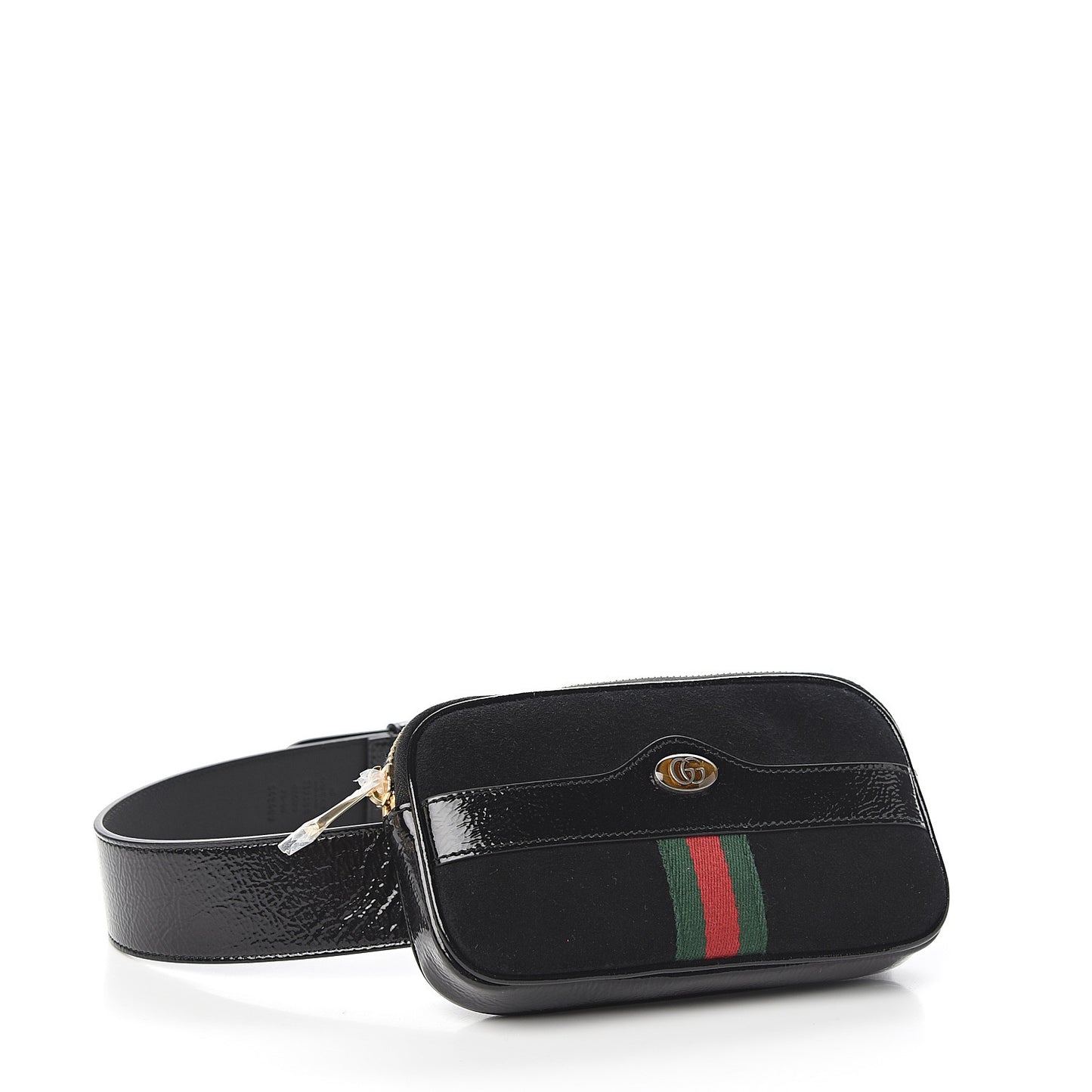 Suede Patent Ophidia Belted iPhone Case 75 30 Black