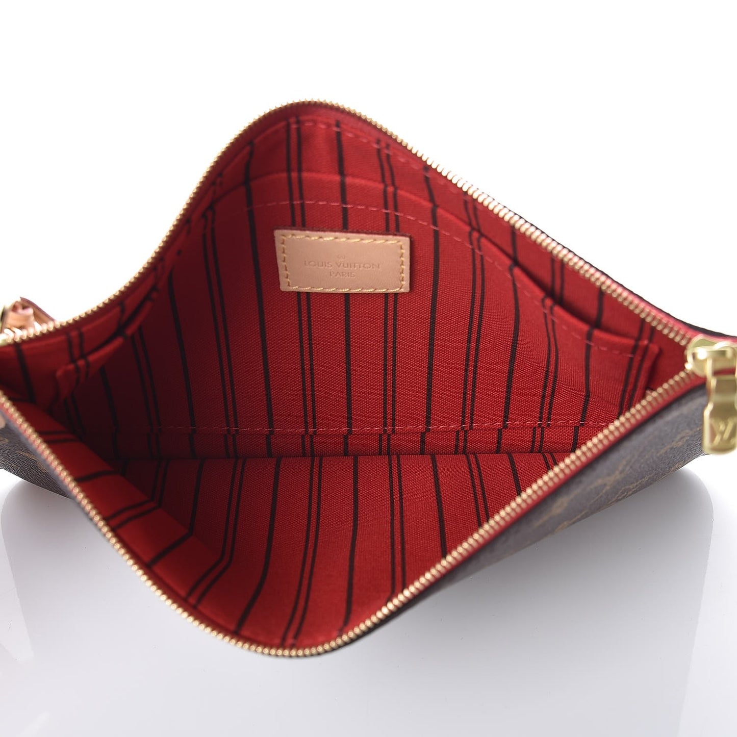 Monogram Neverfull MM GM Pochette Cherry