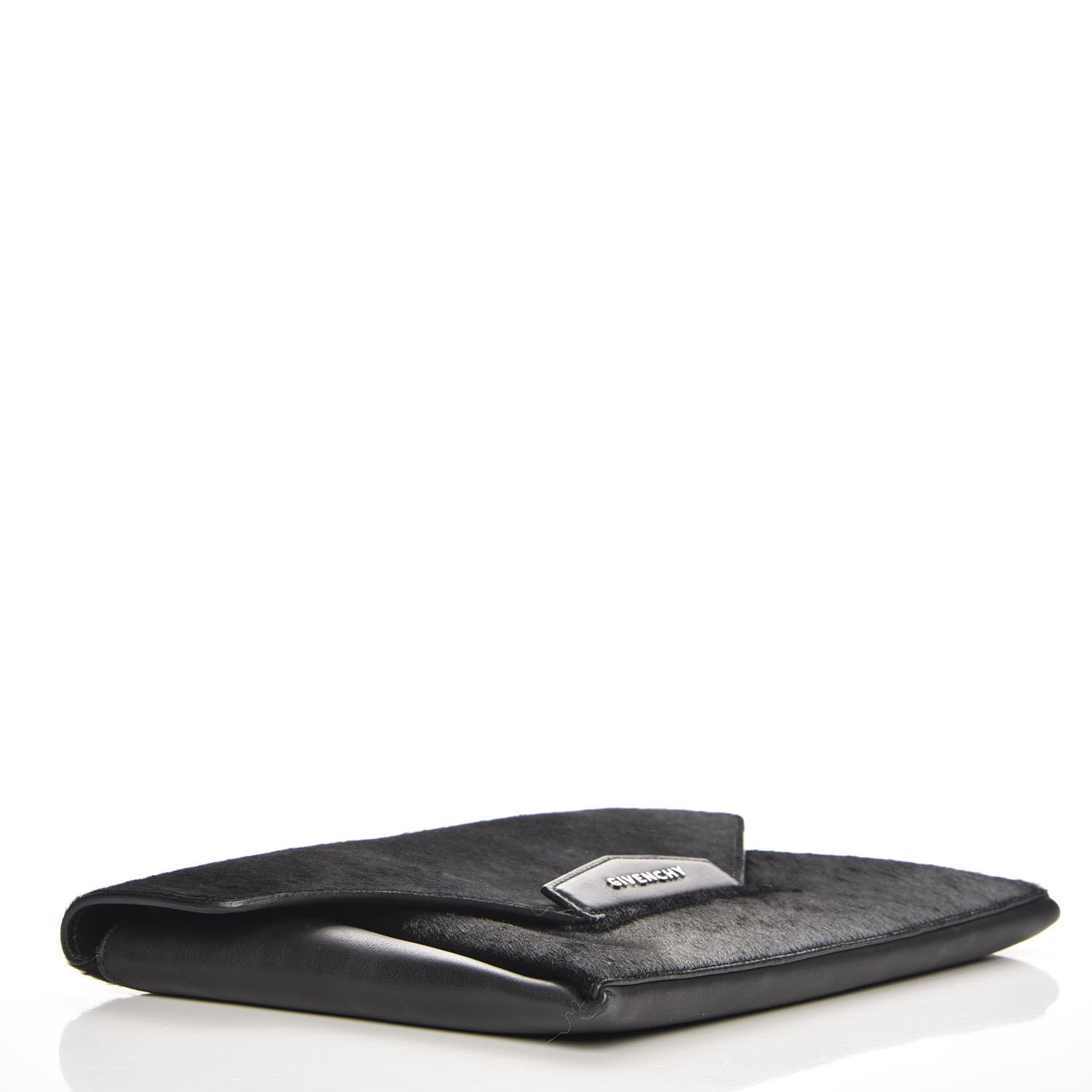 Givenchy Calf Hair Smooth Calfskin Medium Antigona Envelope Clutch Black 4 of 7