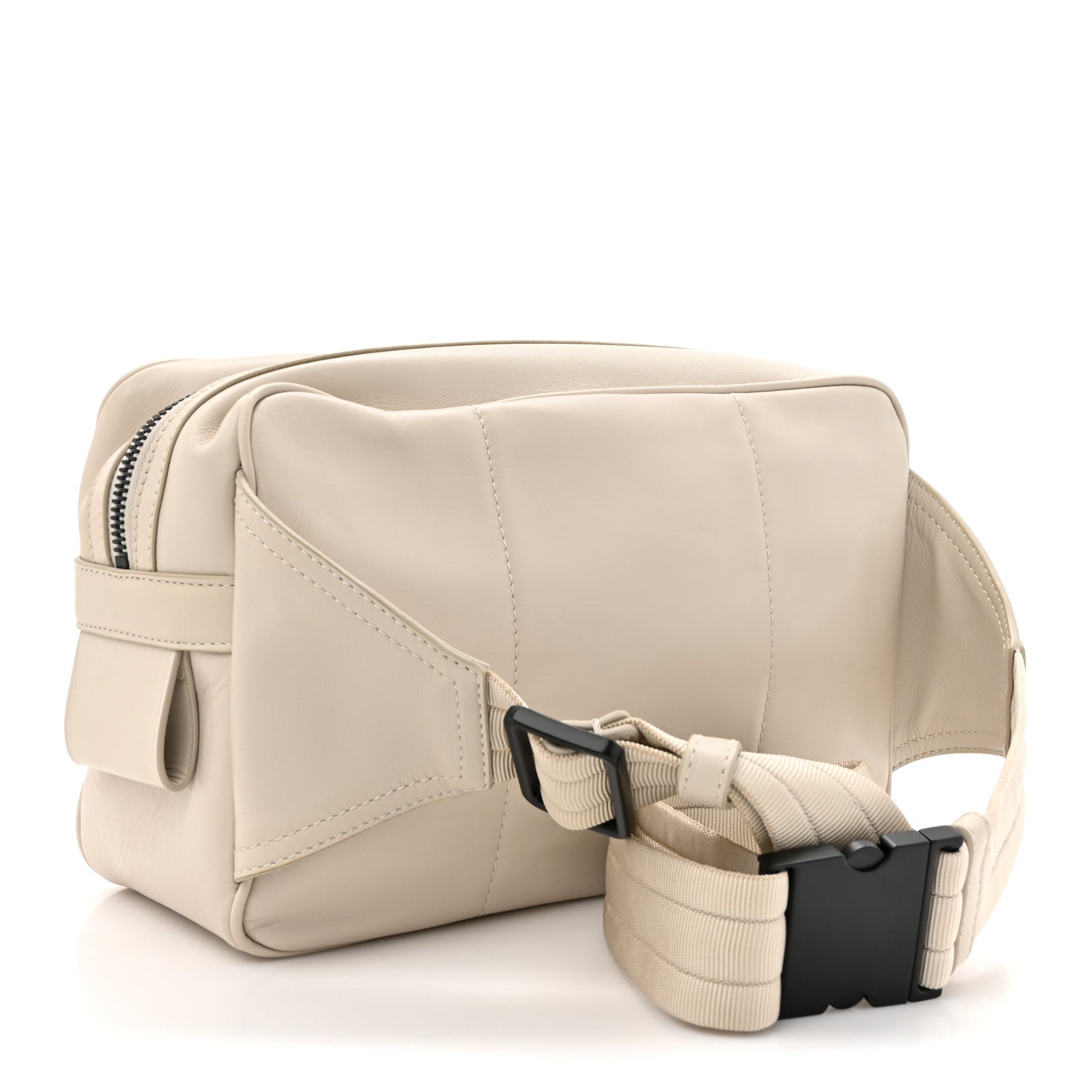 Bottega Veneta Perforated Calfskin Leggero Intrecciato Belt Bag Mist Plaster 3 of 11