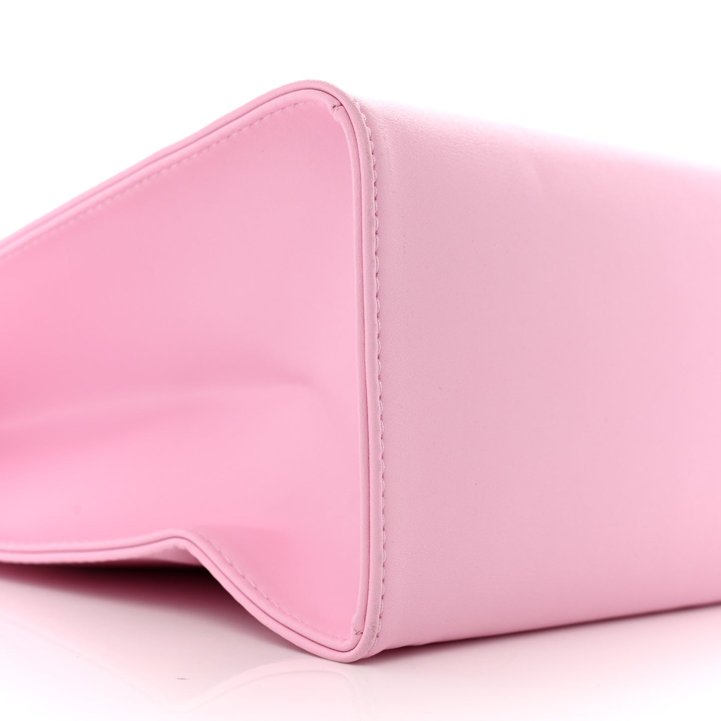Vegan Leather Medium Shopping Bag Bubblegum