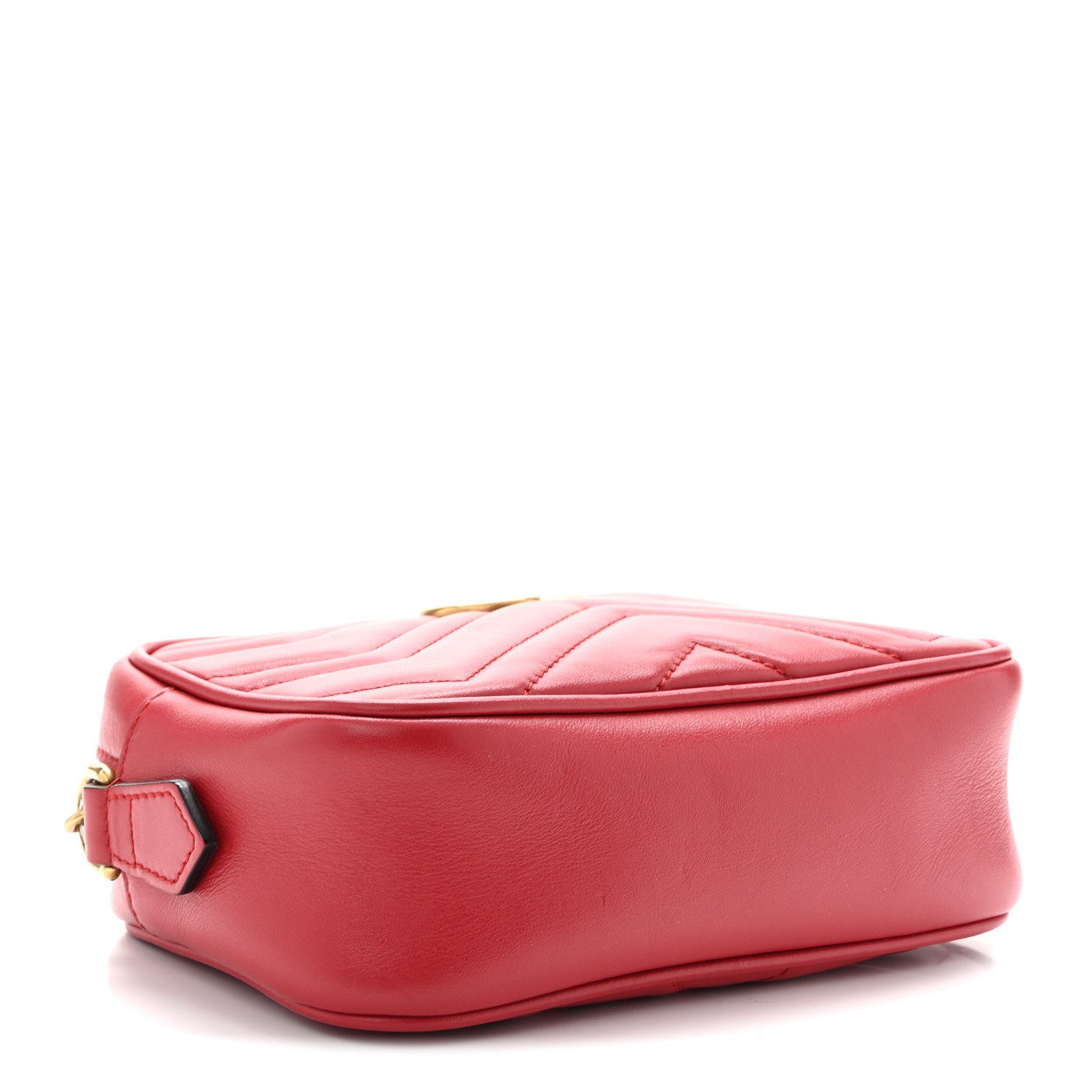 Gucci Calfskin Matelasse Mini GG Marmont Chain Shoulder Bag