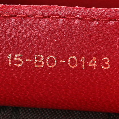 Christian Dior Lambskin Cannage Medium Lady Dior Red 8 of 13