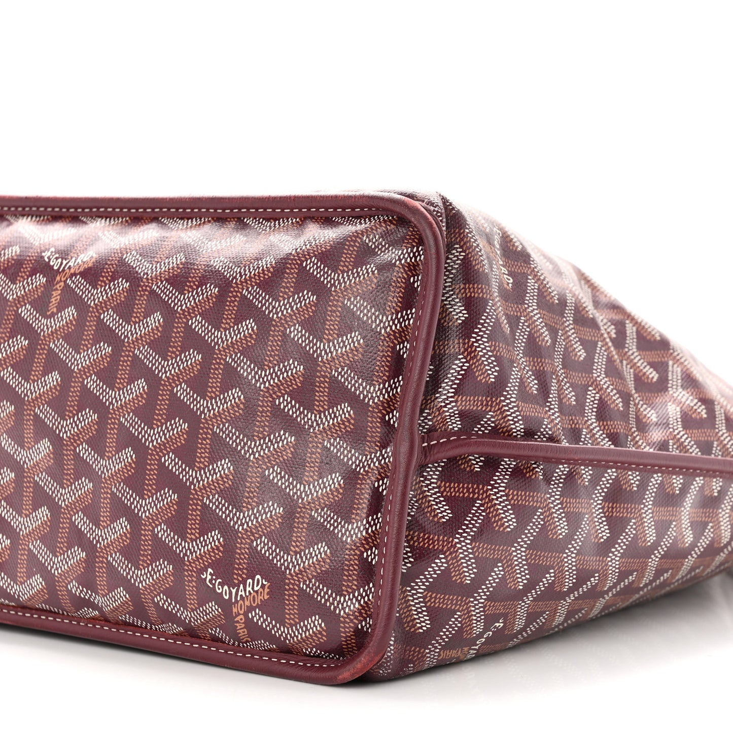Goyardine Reversible Anjou PM Burgundy