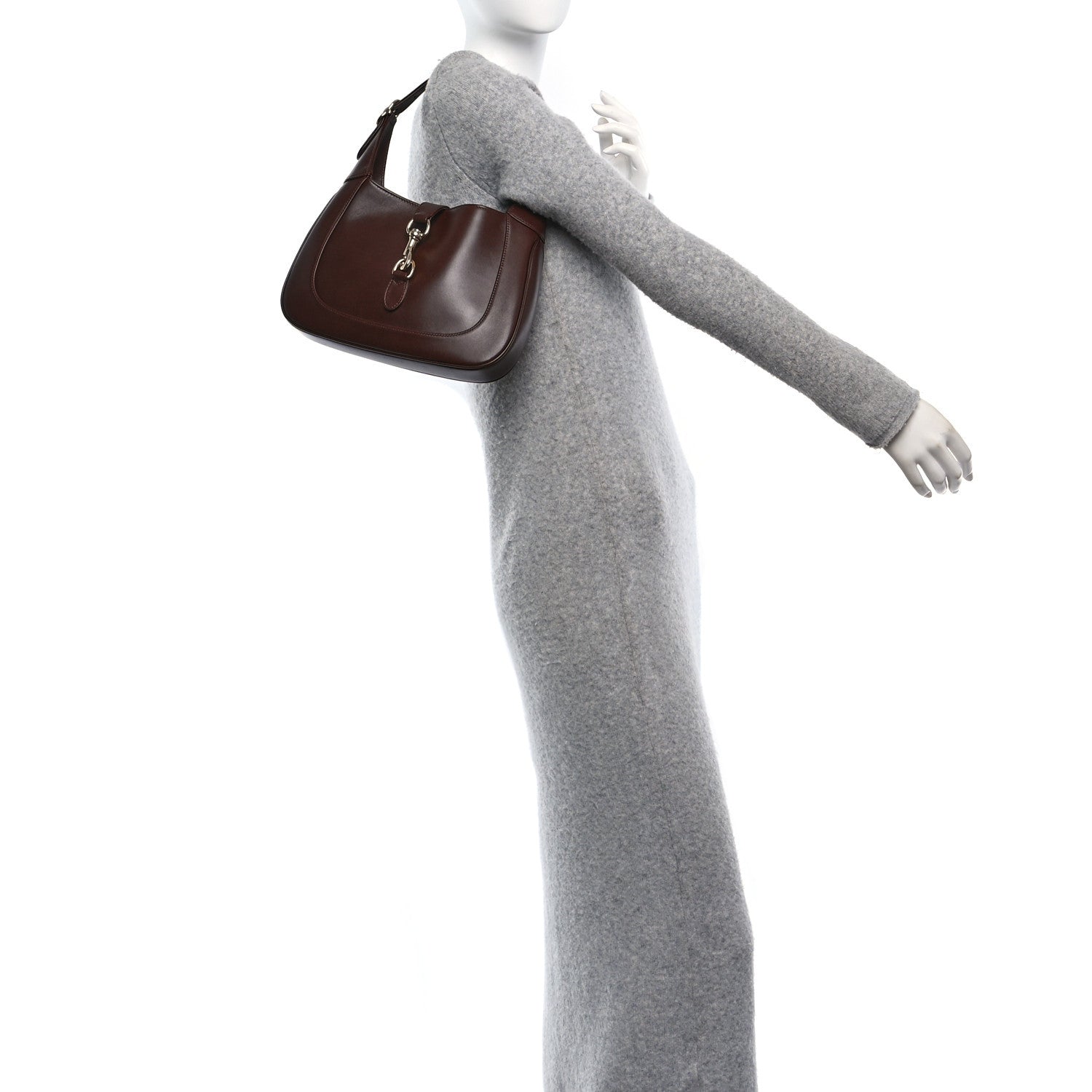 Gucci Ancora Calfskin Small Jackie Shoulder Bag Rosso 2 of 11