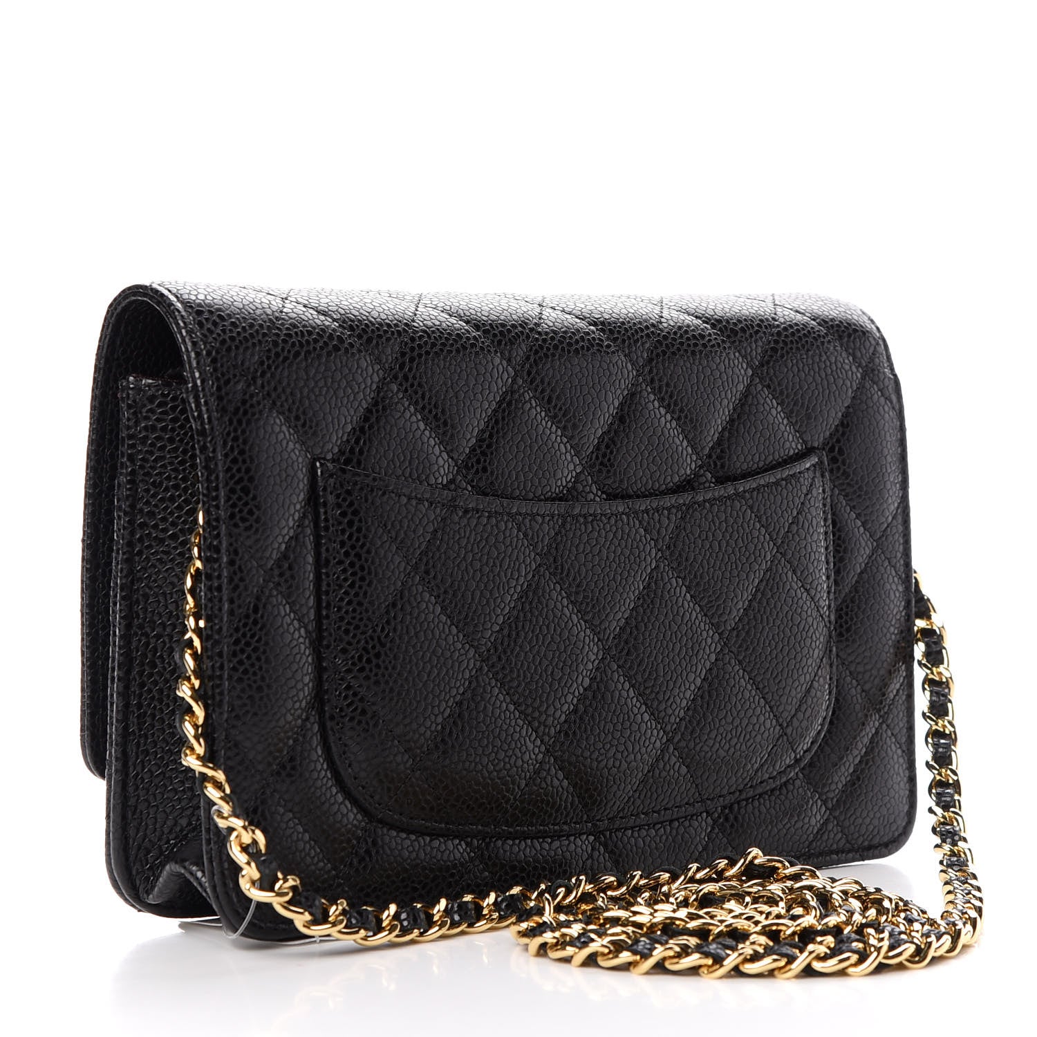 Chanel Caviar Quilted Wallet On Chain WOC Black 3 of 10