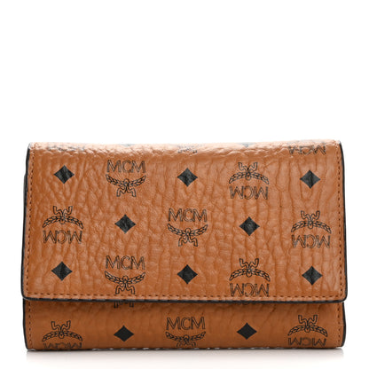 MCM Visetos Tri-Fold Wallet Cognac 1 of 10