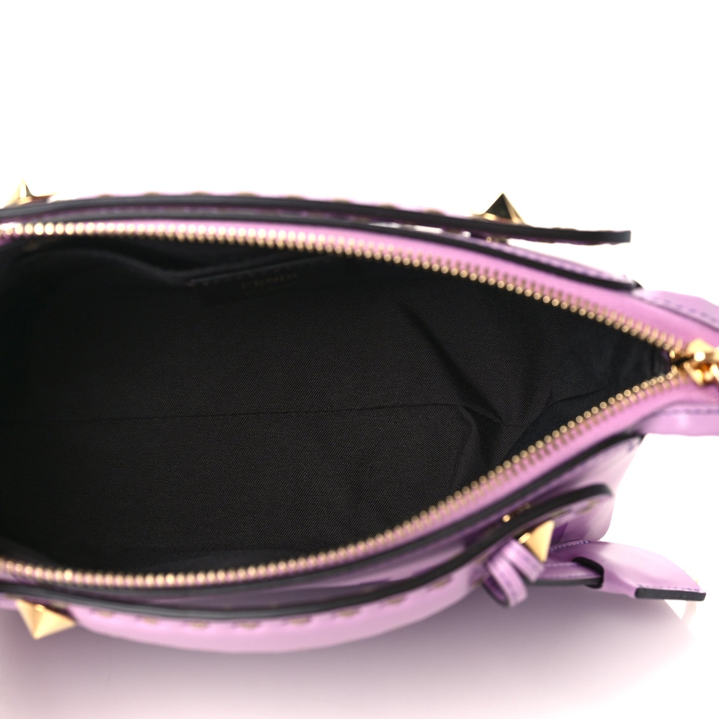 Vitello King Logo Embossed Mini By The Way Boston Bag Violetta