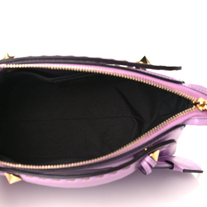 Fendi Vitello King Logo Embossed Mini By The Way Boston Bag Violetta 5 of 11
