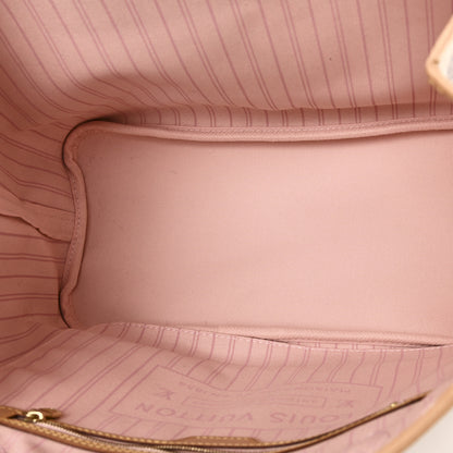 Louis Vuitton Damier Azur Neo Neverfull MM Rose Ballerine 6 of 11