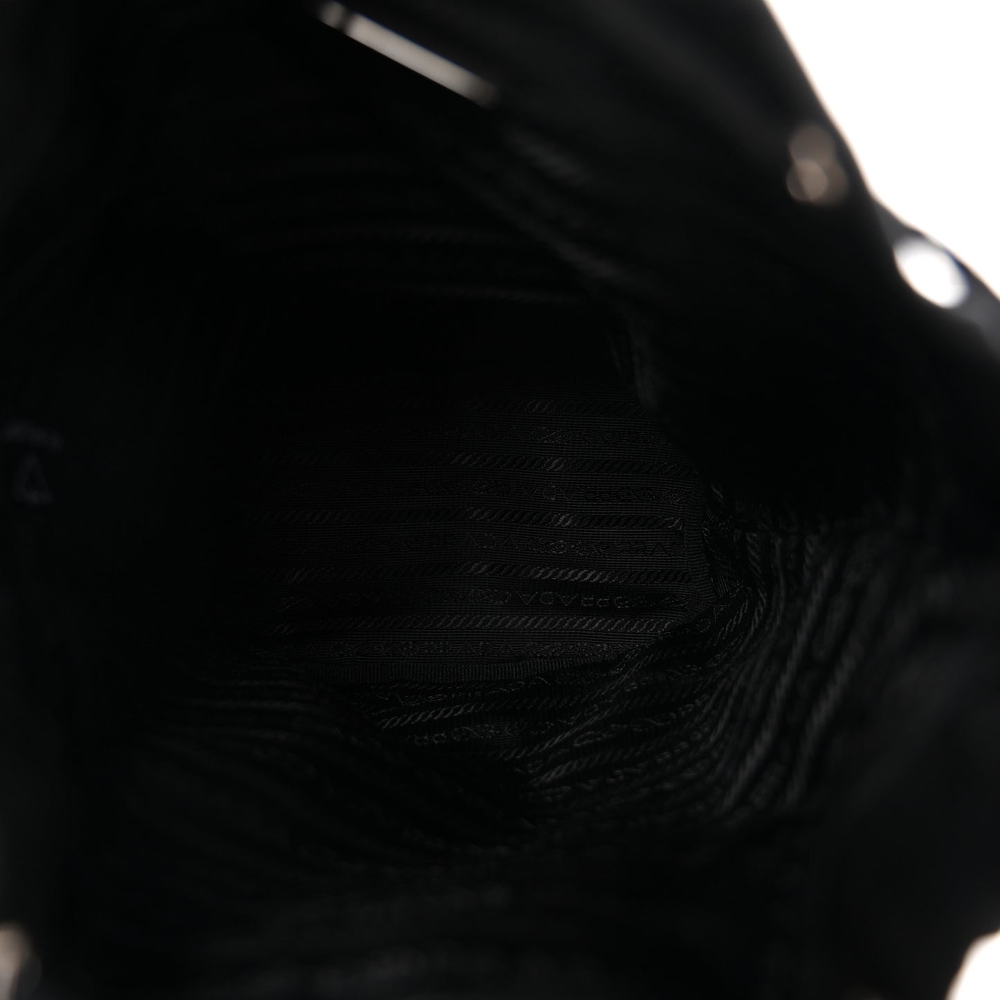 Re-Nylon Vela Drawstring Wristlet Pouch Black