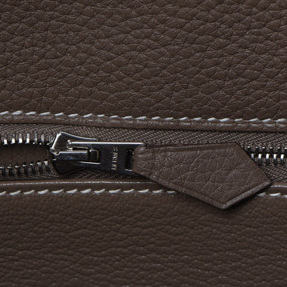 Hermes Taurillon Clemence Retourne Kelly 40 Etoupe 14 of 36