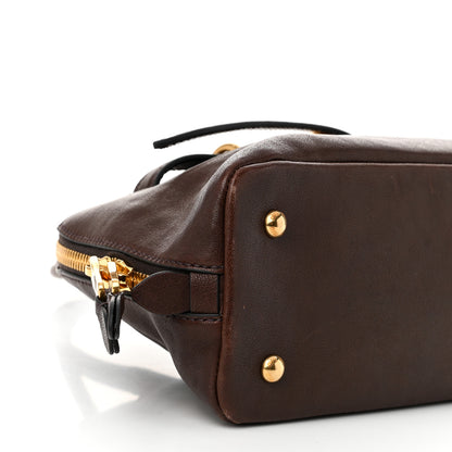 Miu Miu Nappa Aviator Regular Aventure Bag Briarwood 8 of 9