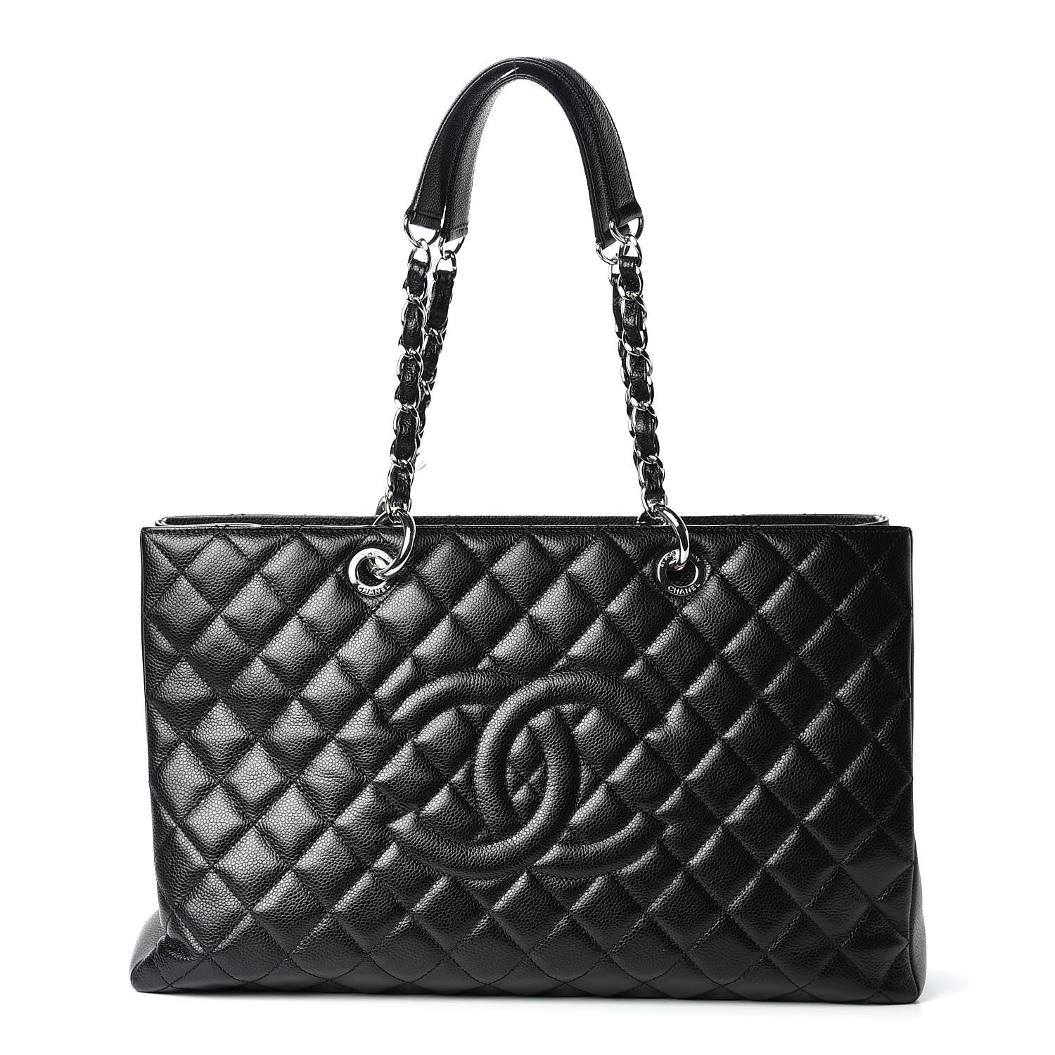 Chanel Caviar Quilted XL Grand Shopping Tote GST Black 1 of 15