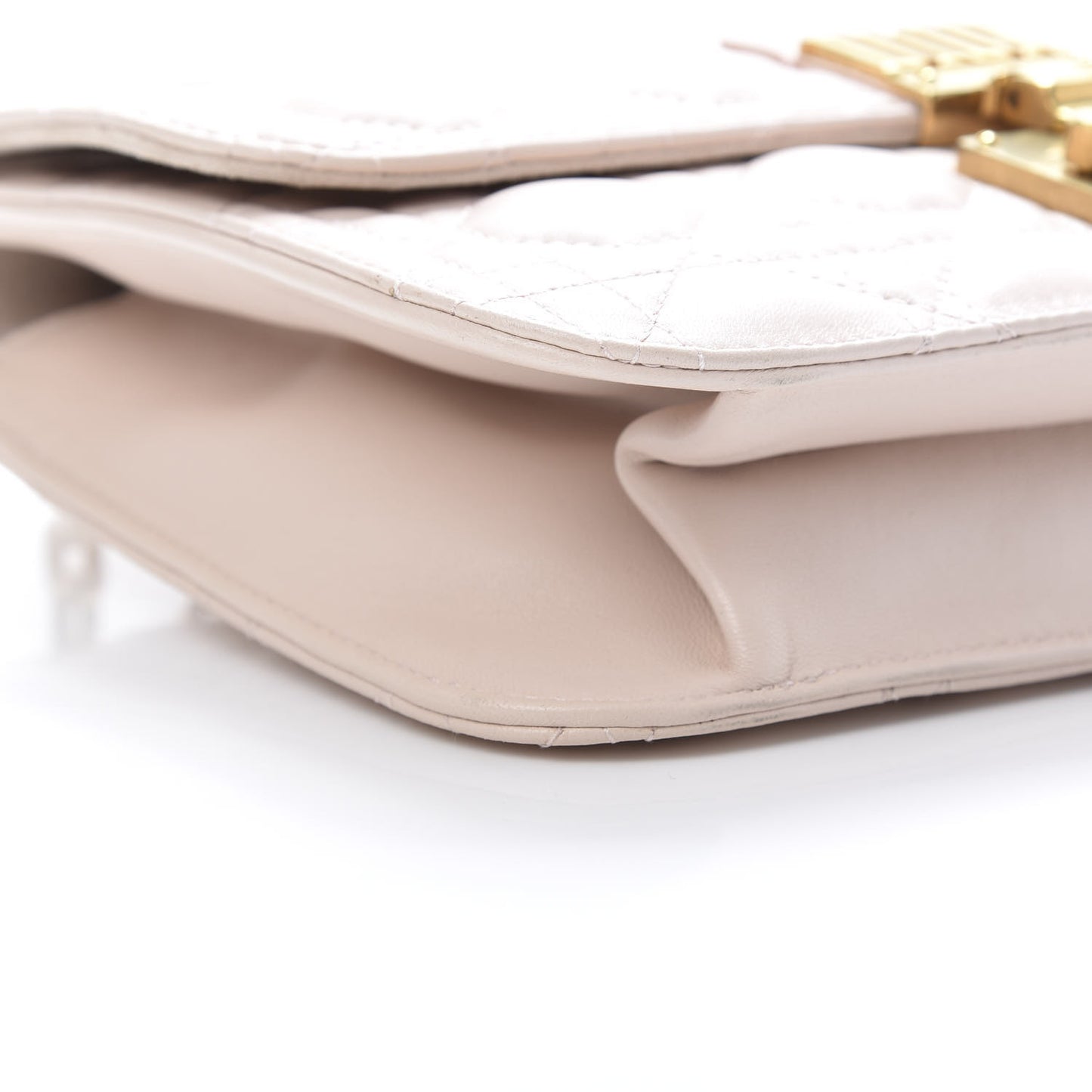 Lambskin Cannage Large Dioraddict Flap Rose Poudre
