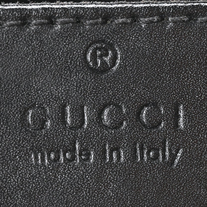 Gucci GG Supreme Monogram Web Small Flat Messenger Bag Black Grey 6 of 10