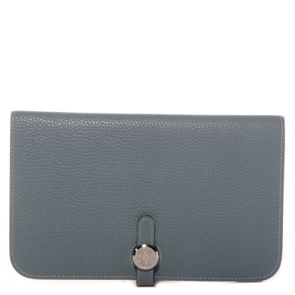 Hermes Togo Dogon Duo Wallet Ciel 1 of 8