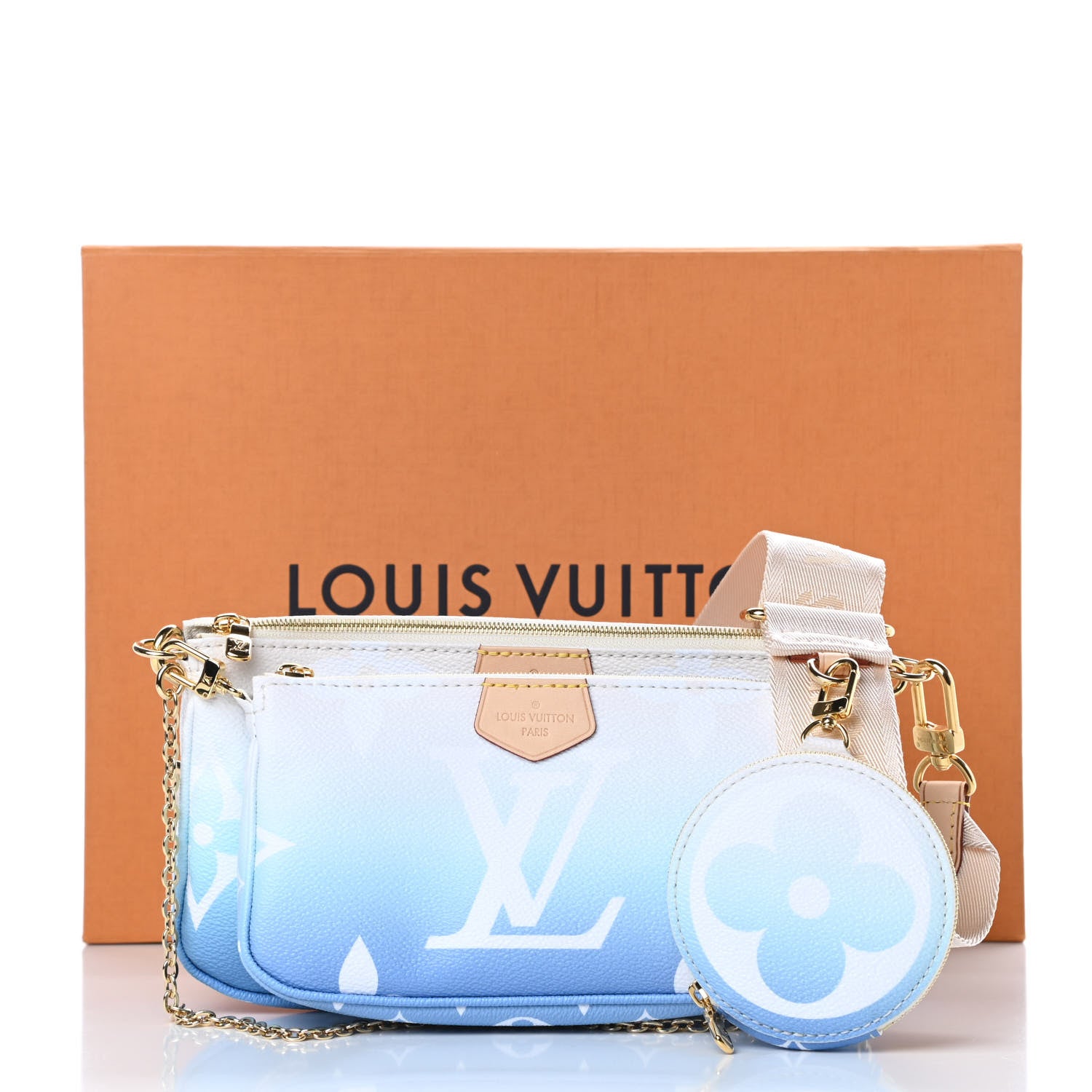 Louis Vuitton Monogram Giant By The Pool Multi Pochette Accessories Blue 13 of 13