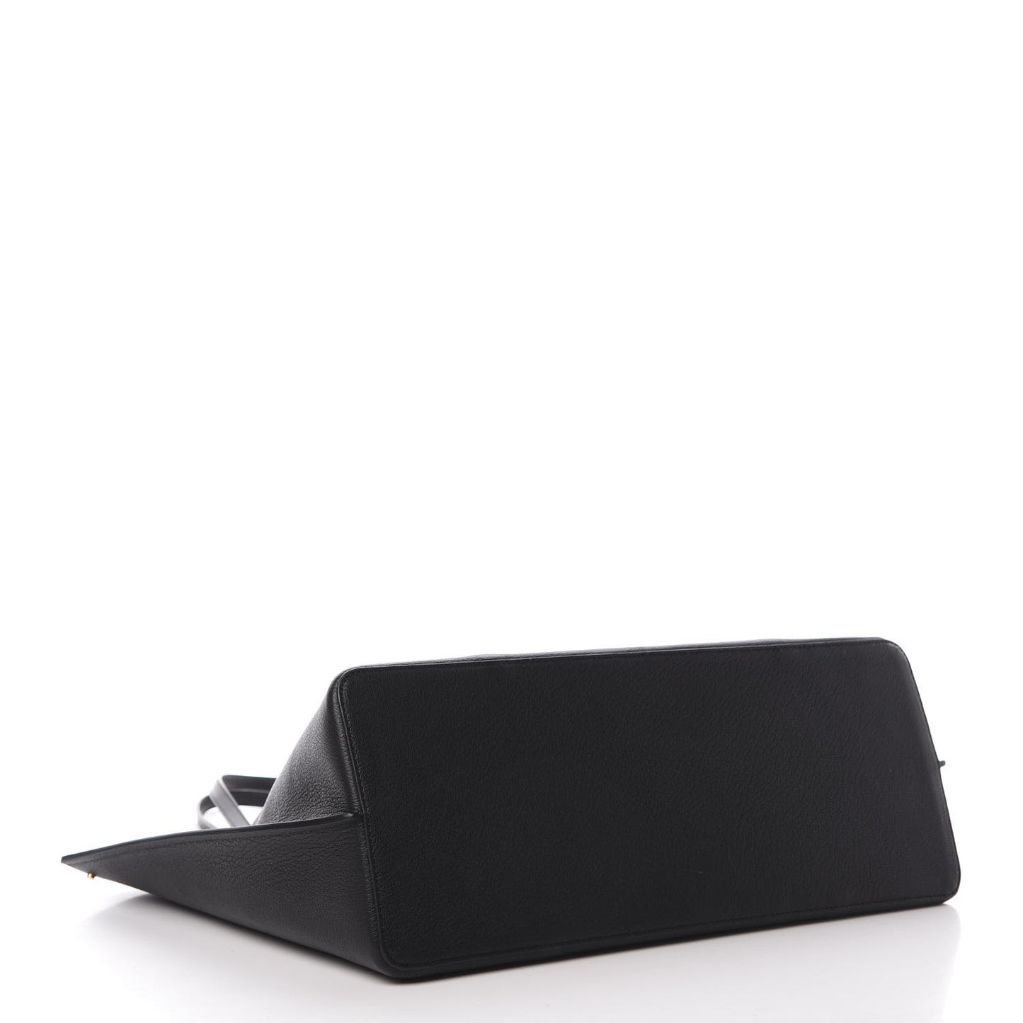 Calfskin Large Vlogo Tote Black