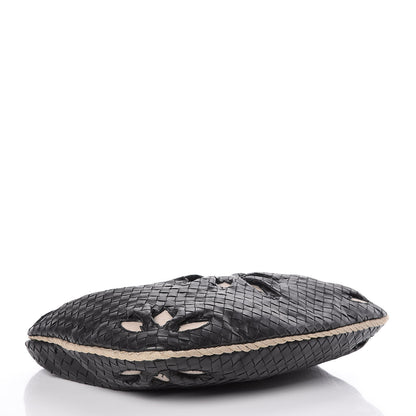 Bottega Veneta Nappa Intrecciato Flower Medium Veneta Hobo Black 4 of 15