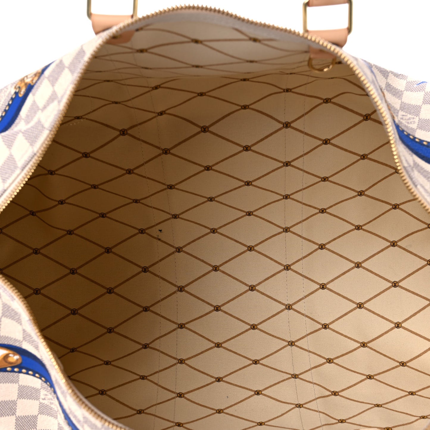Damier Azur Summer Trunks Mykonos Keepall Bandouliere 50