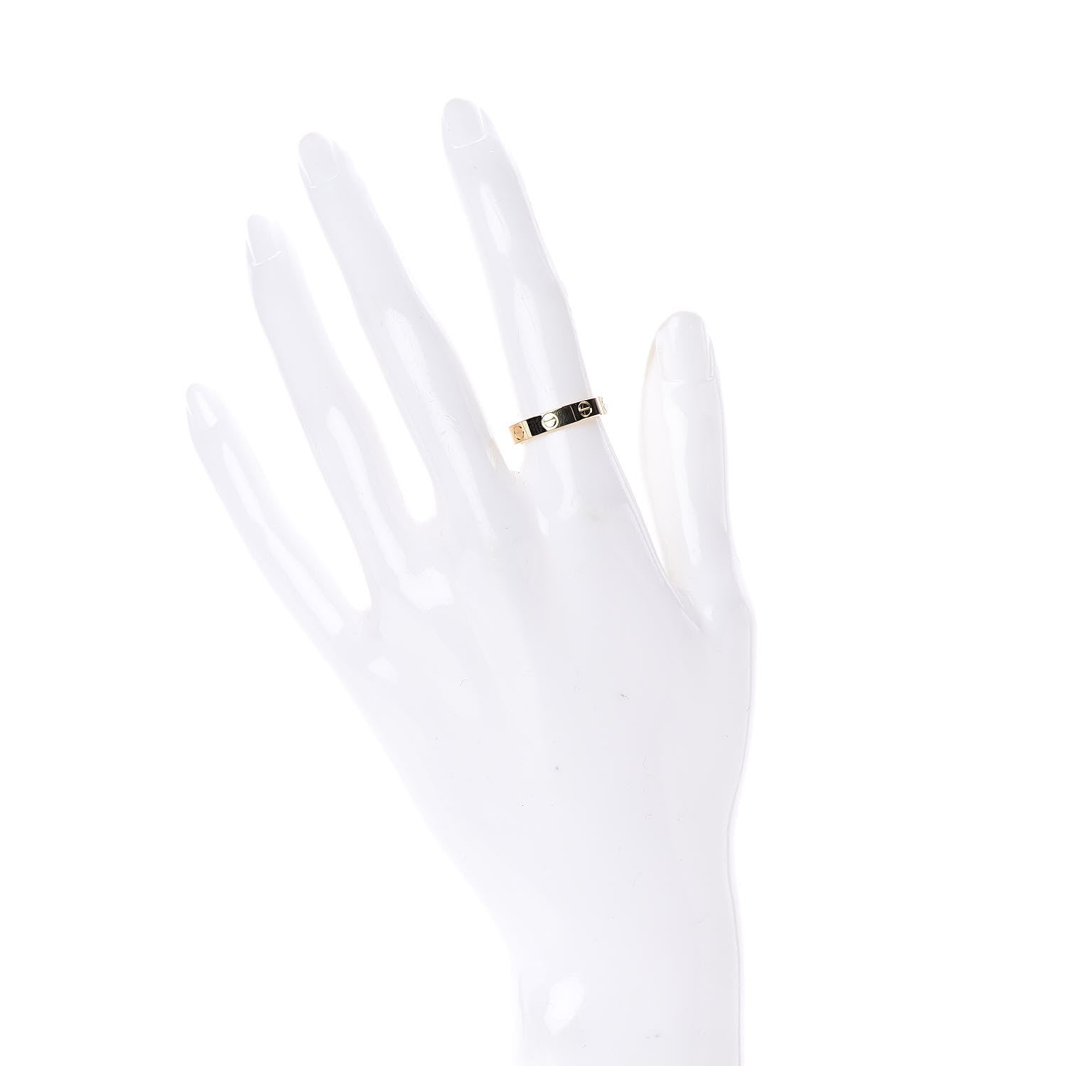 Cartier 18K Yellow Gold 3.5mm LOVE Wedding Band Ring 51 5.75 2 of 5