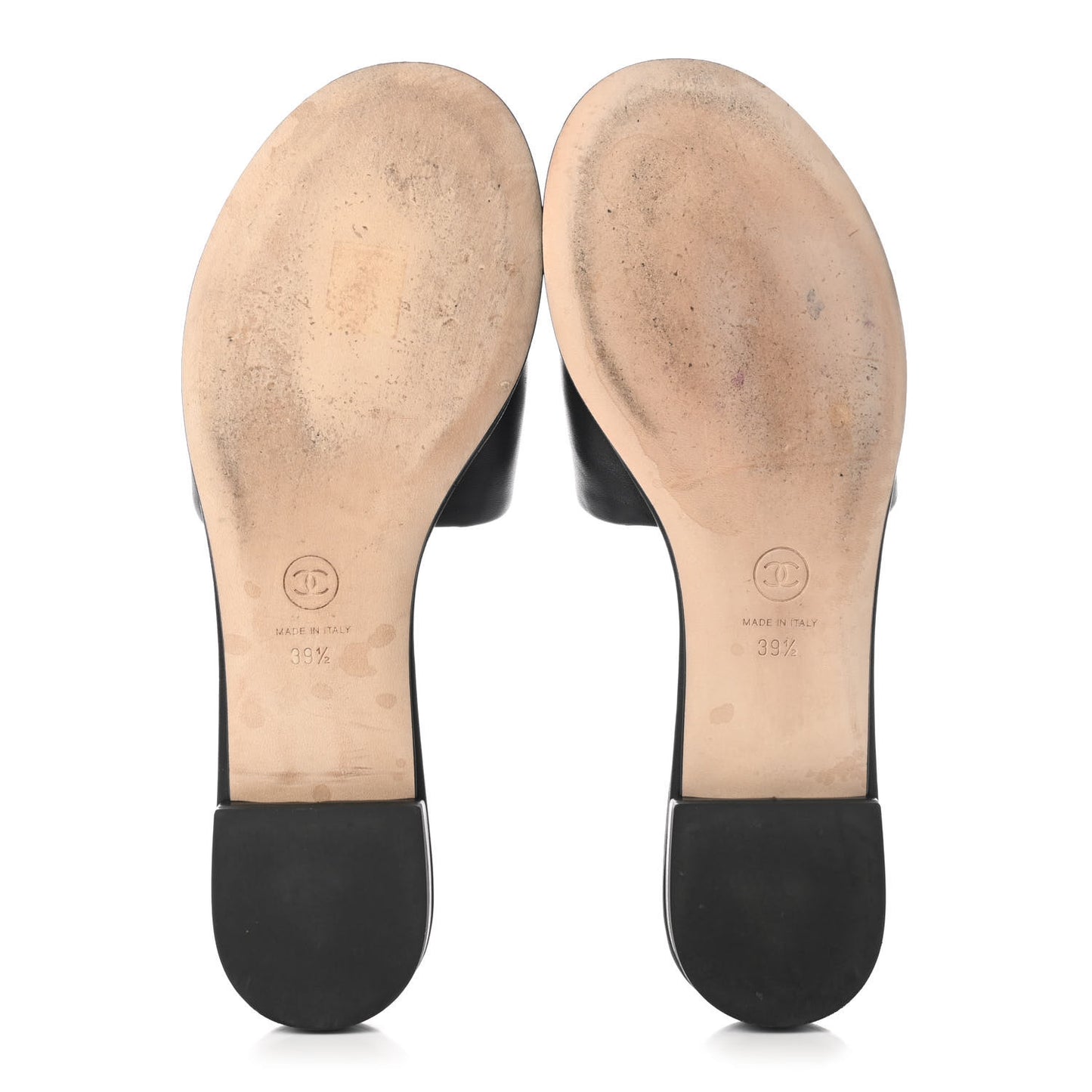 Lambskin Beaded CC Mules 39.5 Black