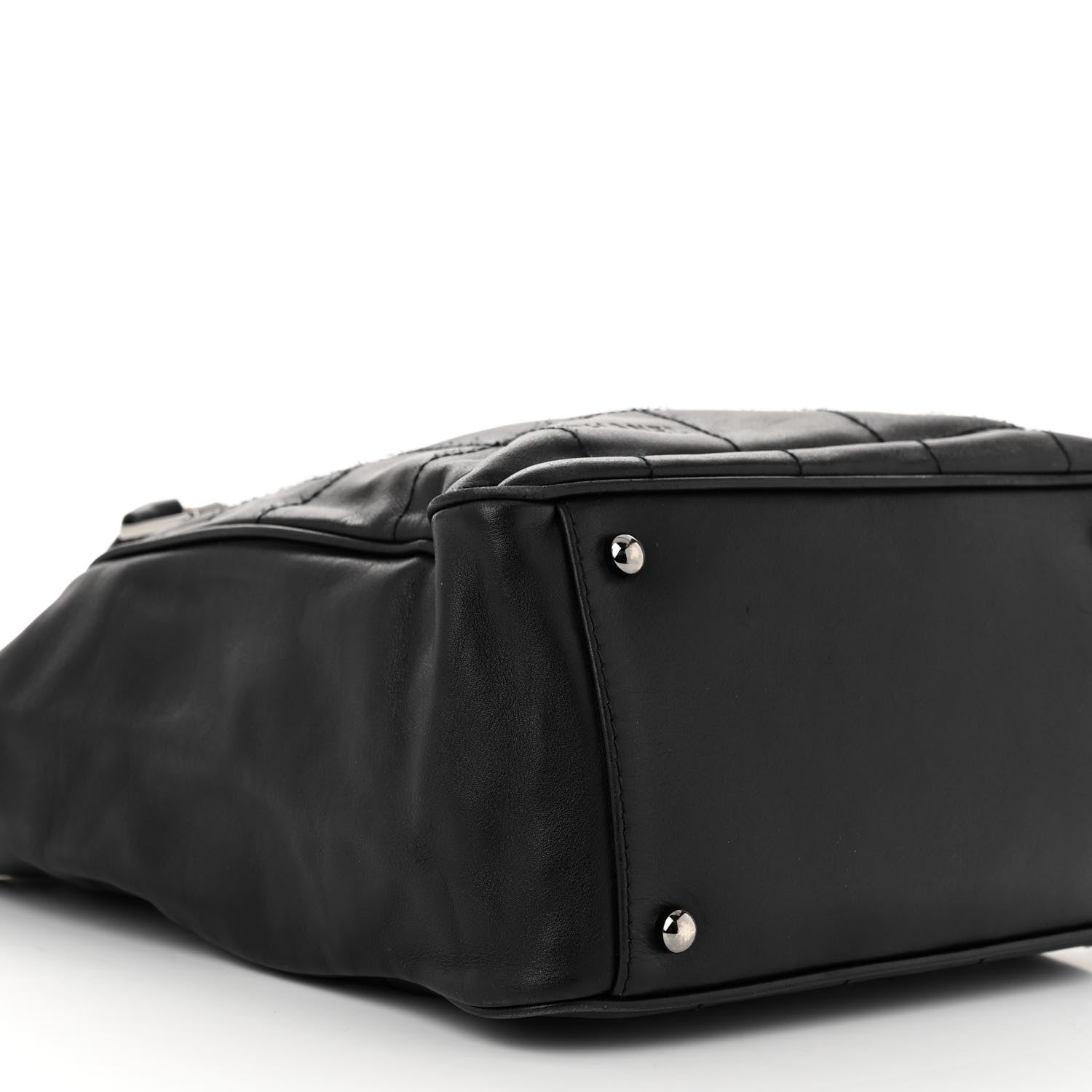 Chanel Lambskin Square Stitched Tote Black 9 of 11
