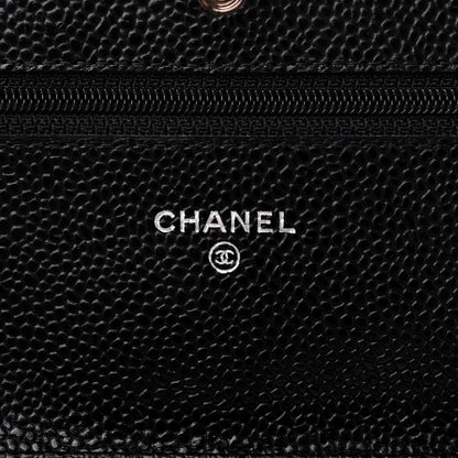 Chanel Caviar Quilted Wallet On Chain WOC Black 8 of 10
