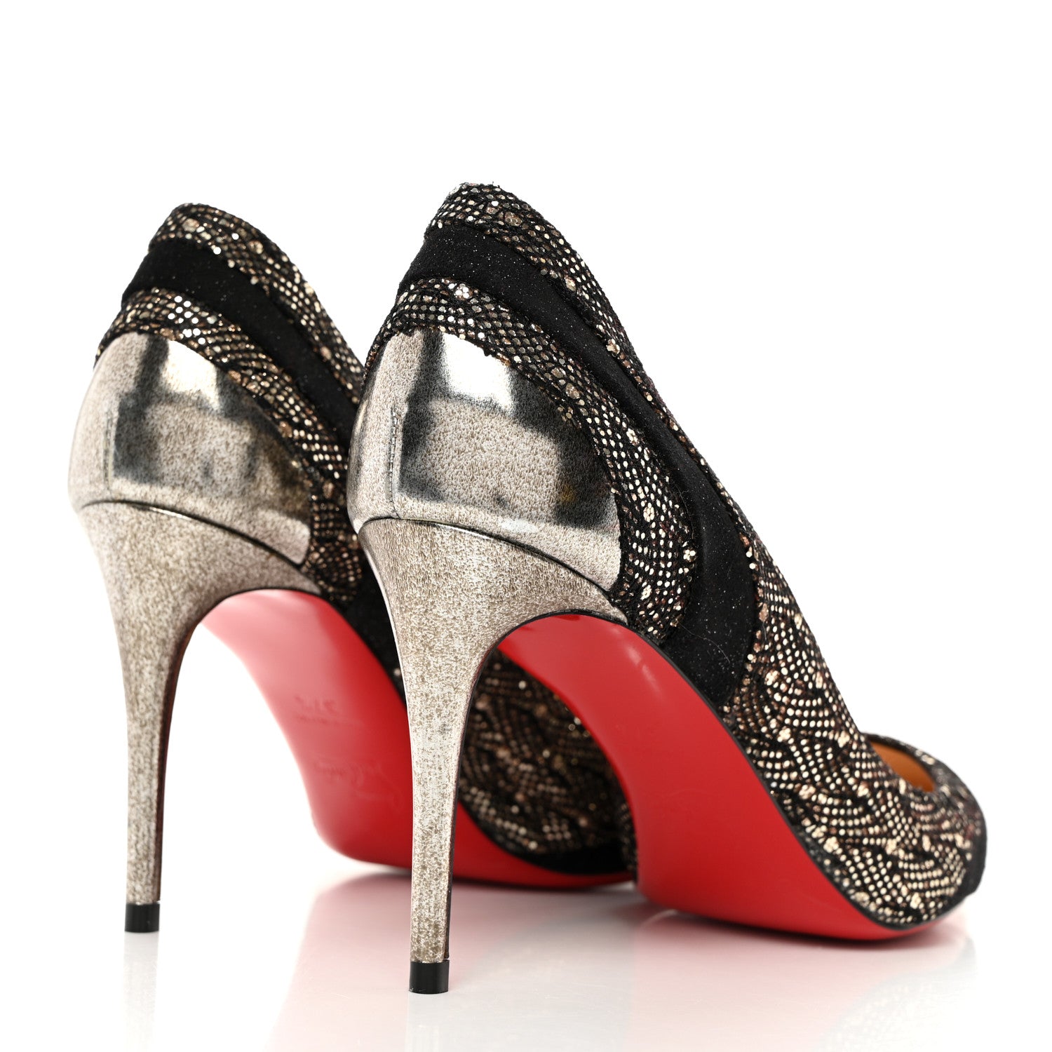 Christian Louboutin Glitter Palace SP Oxyde Eklectica 85 Pumps 37.5 Multi 4 of 7