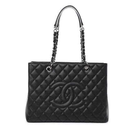 Chanel Caviar Quilted Grand Shopping Tote GST Black 1 of 10
