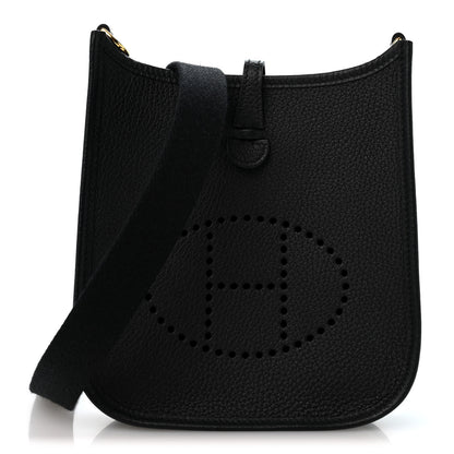 Hermes Taurillon Clemence Evelyne TPM Black 1 of 11